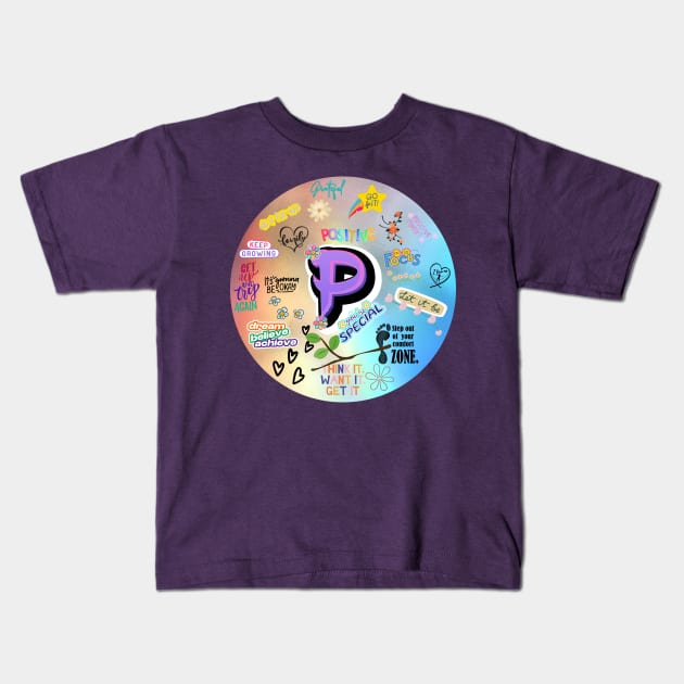 Positivity Kids T-Shirt by Joy-Graphix